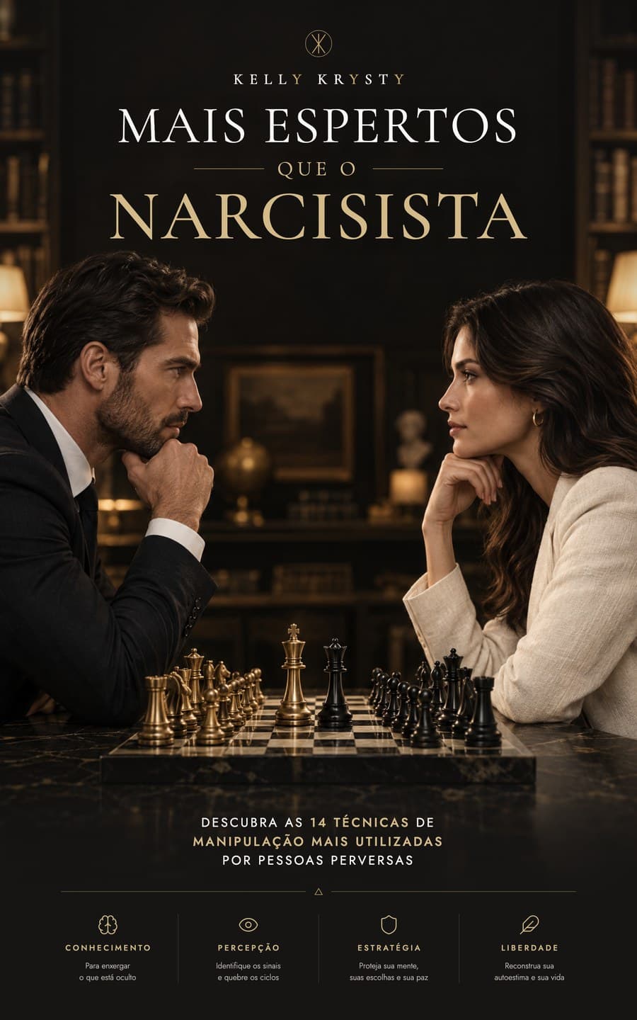 Capa do e-book Mais espertos que o narcisista, de Kelly Krysty